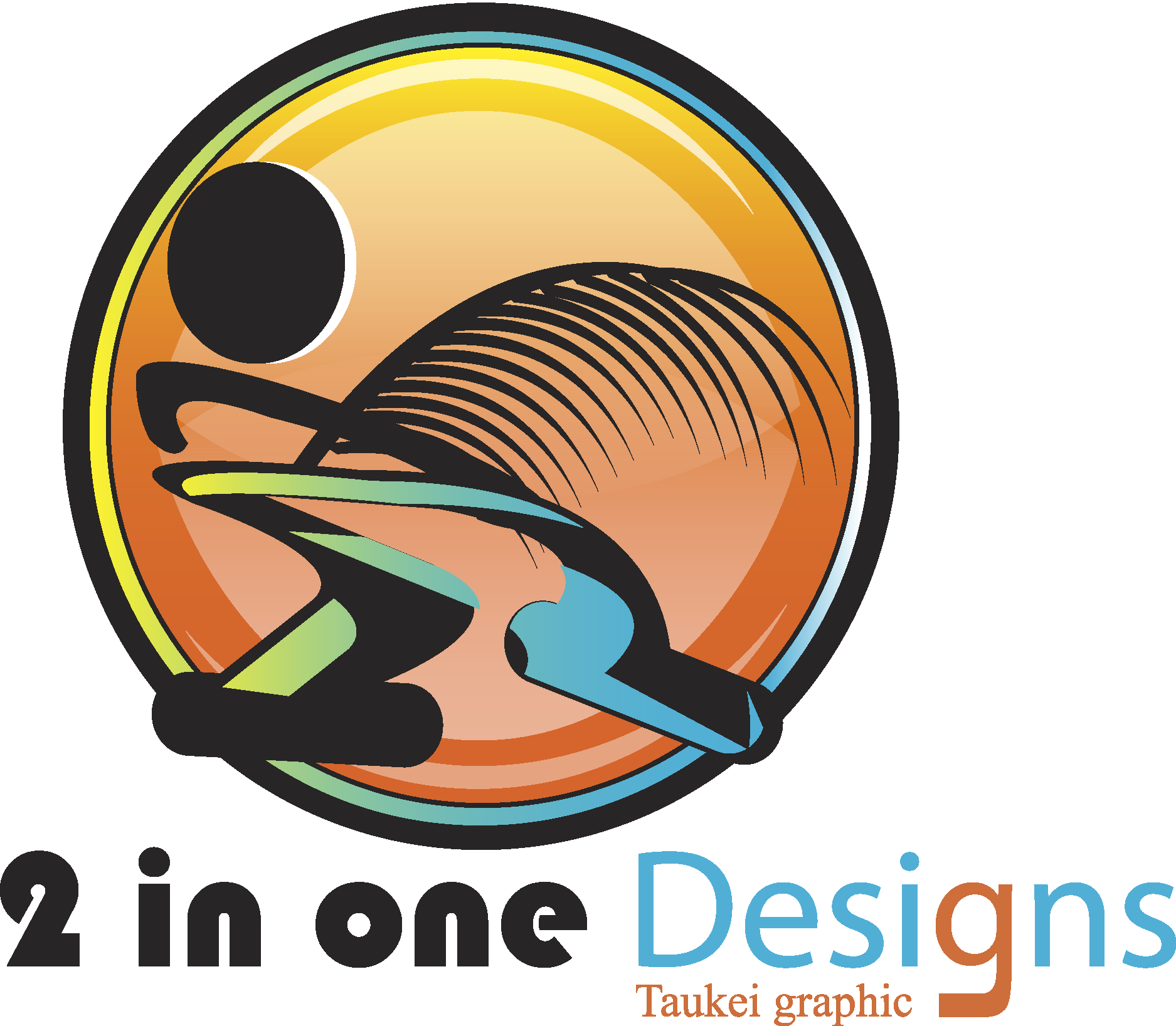 2 In One Designs Logo Vector Logo